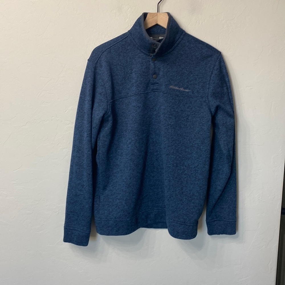 Eddie Bauer blue pullover jacket size medium